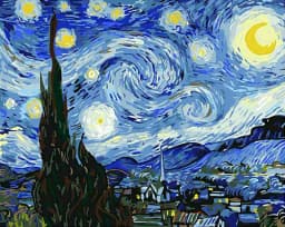 GATYZTORY Van Gogh Oil Painting By Numbers Scenery 60x75cm Paint By Numbers On Canvas Landscape Frameless Home Decor