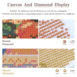 RUOPOTY Diamond Painting Landscape Colorful DIY Diamond Mosaic Cross Stitch Kit for Adult Handicraft Enthusiasts and Home Decor