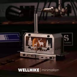 WELLHIKE Mini Woodstove Outdoor Camping Travel Camping Incense Burner Portable Folding Stove Tabletop Crafts Elk Candle Burner