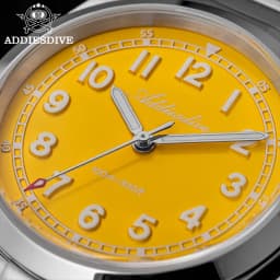 ADDIESDIVE Luxury Men's Watch 100m Water Resistance Sapphire Glass BGW9 Super Luminous Quartz Movement Stainless Steel Bracelet
