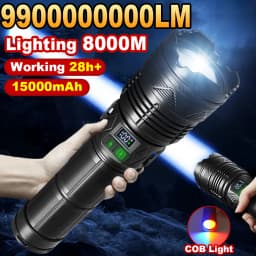 2026 New Upgrade Ultra Powerful Flashlights Rechargeable LED Tactical Torch Super Bright Lamp Outdoor Adventure Fishing Camping
