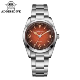 ADDIESDIV New Retro Men's Quartz Watch Sapphire Glass Japanese Movement 100m Waterproof Stainless Steel Night Light Watch AD2554