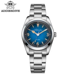 ADDIESDIV New Retro Men's Quartz Watch Sapphire Glass Japanese Movement 100m Waterproof Stainless Steel Night Light Watch AD2554