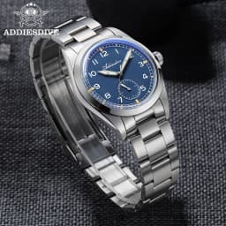 ADDIESDIVE 36mm Men's VH60 Quartz Watch BGW9 Night Light Bubble Glass 100m Waterproof Stainless Steel Men's Simple Watch AD2099