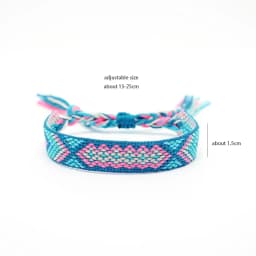 Weave Bracelet Friendship Bohemian Vintage Cotton Rope String Nepal Yoga Ethnic Rainbow Boho Woven Braided Bracelets