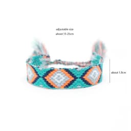 Weave Bracelet Friendship Bohemian Vintage Cotton Rope String Nepal Yoga Ethnic Rainbow Boho Woven Braided Bracelets