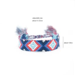 Weave Bracelet Friendship Bohemian Vintage Cotton Rope String Nepal Yoga Ethnic Rainbow Boho Woven Braided Bracelets