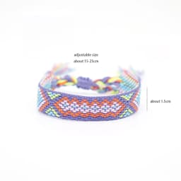 Weave Bracelet Friendship Bohemian Vintage Cotton Rope String Nepal Yoga Ethnic Rainbow Boho Woven Braided Bracelets