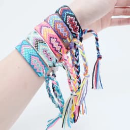 Weave Bracelet Friendship Bohemian Vintage Cotton Rope String Nepal Yoga Ethnic Rainbow Boho Woven Braided Bracelets