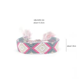 Weave Bracelet Friendship Bohemian Vintage Cotton Rope String Nepal Yoga Ethnic Rainbow Boho Woven Braided Bracelets