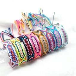 Weave Bracelet Friendship Bohemian Vintage Cotton Rope String Nepal Yoga Ethnic Rainbow Boho Woven Braided Bracelets