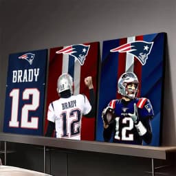 T-Tom Rugby B-Brady Poster Room Bar Cafe Decor Stickers Wall S