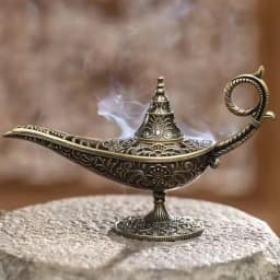 Hot Sale Antique Style Lamp Metal Incense Burner Scented & Unscented Candle Holder Home Decor Gift Arabic Incense Burner