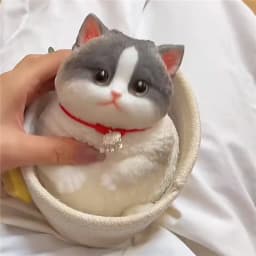 Cute Kawaii Cat Squishy Soft Silicone Stress Relief Squeeze Toy Anxiety Relief Desk Buddy Gift for Kids Adults Desk Decor Gift