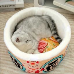 BOOTEELY Pet Dog Cat House Kennel Super Large Instant Noodle Warm Dog Cat Nest Beds Cushion Cup Cozy Nest