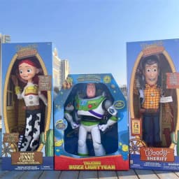 In Stock ToyStory5 40cm Woody Action Figures English Sound Character Doll Cloth Cowboy Movie Merchandise Collection Gifts