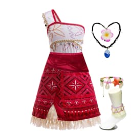 Girls Moana Dress Halloween Party Adventure Costume Girl Princess Fancy Clothes Children