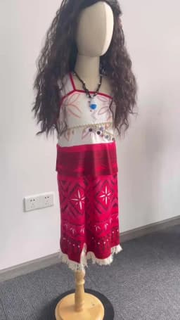 Girls Moana Dress Halloween Party Adventure Costume Girl Princess Fancy Clothes Children