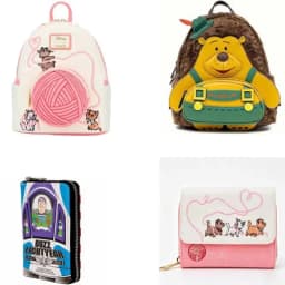 Hot Loungefly X Movie Series Characters A Bug'S Life Creative Design Cartoon Backpack Fashion Travel Portable Cute Fun Gifts