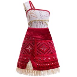 Girls Halloween Cosplay Moana Dress Ocean Adventure Role Play Costume Vaiana Princess Boys Maui Costume Vestidos Party Dress