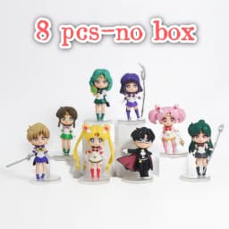 Sailor Moon Figure Blind Box Anime Usagi Tsukino/Chiba Mamoru/Chibiusa Cartoon Figurine Collectible Doll PVC Desktop Model Toys