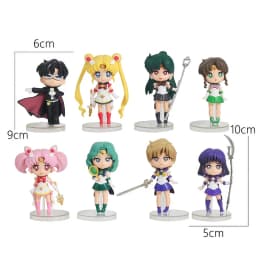 Sailor Moon Figure Blind Box Anime Usagi Tsukino/Chiba Mamoru/Chibiusa Cartoon Figurine Collectible Doll PVC Desktop Model Toys