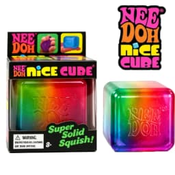 NeeDoh Rainbow Cube Squishy Fidget Toy Blind Box Stress Relief Sensory Cube Fingertip Release Stress Reliever