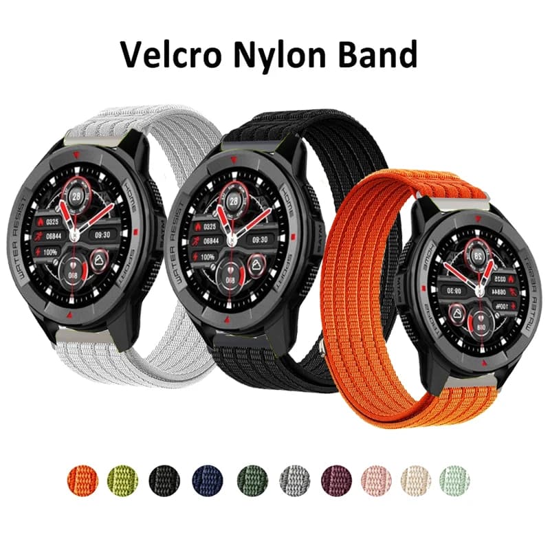 Mibro 18mm 20mm 22mm Sport Nylon Loop Woven Strap For Mibro GS pro / active / Lite2 / Mibro X1-A2-A1-C2-C3-T1-T2 Wristband