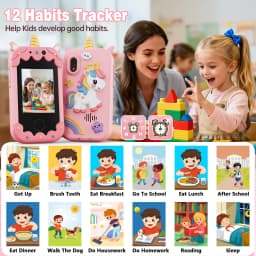 Kids Smart Phone for Girls Christmas Birthday Gifts for Girls Kids Toys Phone with  Touchscreen Dual Camera Game Music Player