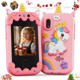 Kids Smart Phone for Girls Christmas Birthday Gifts for Girls Kids Toys Phone with  Touchscreen Dual Camera Game Music Player