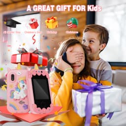 Kids Smart Phone for Girls Christmas Birthday Gifts for Girls Kids Toys Phone with  Touchscreen Dual Camera Game Music Player