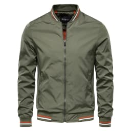 AIOPESON Solid Color Bomber Jacket Men Casual Slim Fit Baseball Mens Jackets New Autumn Fashion High Quality Jackets for Men