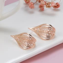 Kinel New Trend 585 Rose Gold Bridal Earrings For Women Unusual Hollow Flower Long Drop Earrings Wedding Daily Fashion Jewelry