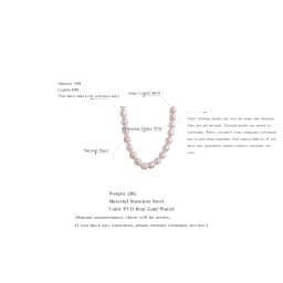 Yhpup Luxury Freshwater Natural Pearls Beads Clavicle Necklace Women Gift Fashion Stainless Steel Waterproof Handmade Jewelry