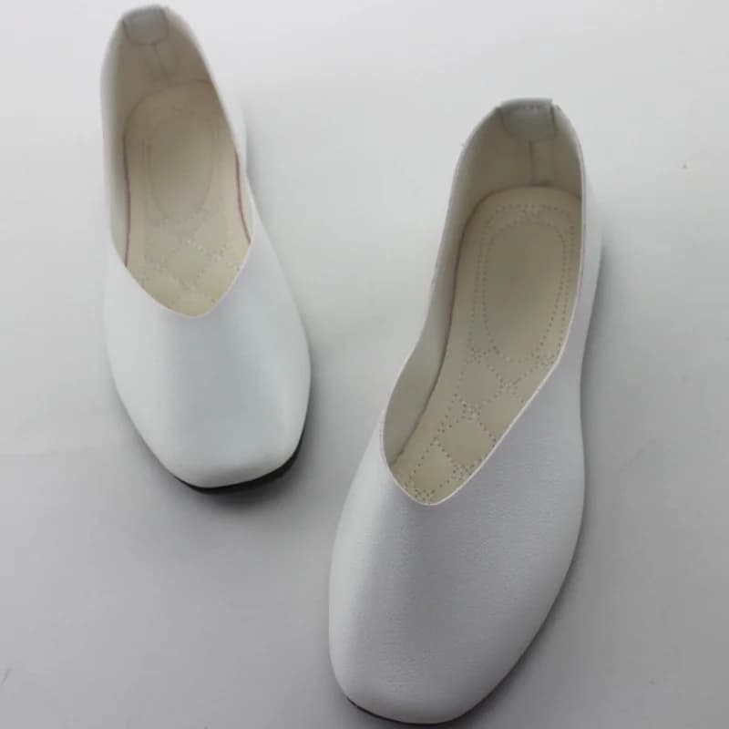 PU Leather Candy Color Ladies Flat Shoes Women Ballet Flats Point Toe Loafers Shoes Woman Retro Zapatos Mujer Big Size42 WSH2442