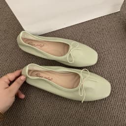 Fashion Shallow Women Ballet Flats Dance Shoes Casual Female Soft Footwear Butterfly-Knot Ladies Flats Slip On Shoes
