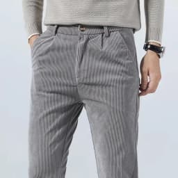 Autumn and Winter Men's Corduroy Trousers New Men's Clothing Stretch Slim Fit Casual Pants Fashion Mens Business Work Pants