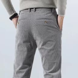 Autumn and Winter Men's Corduroy Trousers New Men's Clothing Stretch Slim Fit Casual Pants Fashion Mens Business Work Pants