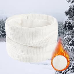Unisex Knitted Warm Scarf Winter Autumn Ring Women Bandana Solid Fleece Scarf Men Headband Neck Scarf Shawl