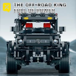 KAVOWORLD 6x6 Black Off-Road Truck Building Blocks Set 1:8 Pickup Truck Car Construction Kit DIY Bricks Toy Gift for Adults Teen