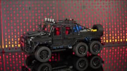 KAVOWORLD 6x6 Black Off-Road Truck Building Blocks Set 1:8 Pickup Truck Car Construction Kit DIY Bricks Toy Gift for Adults Teen