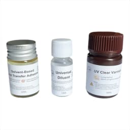 Heat Transfer Set Adhesive for Hot Stamping Foil Fishing Lure Bait Lures Glue Thermal Resin Epoxy UV Varnish and Diluent Thinner