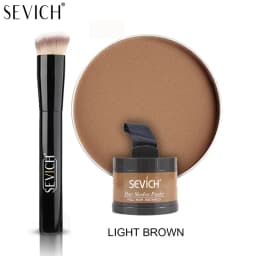 SEVICH Hairline Shadow Powder With Brush Water Sweat Resistant Hair Loss Concealer Bald Spot Concealing Hair Powder Women Men