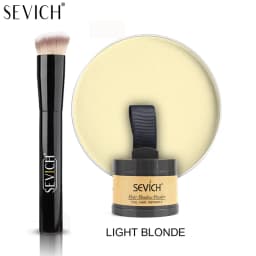 SEVICH Hairline Shadow Powder With Brush Water Sweat Resistant Hair Loss Concealer Bald Spot Concealing Hair Powder Women Men
