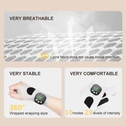 Electric Cordless Wrist Massager Vibration Relieves Tenosynovitis Massager Wrist Brace Support For Carpal Tunnel Fatigue Relief