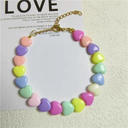 Colorful Pearl Dog Necklace Collar Fashion Jeweled Puppy Cat Collar Candy Color Dog Choker Pet Accessories Supplies