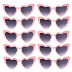 10pcs Bachelorette Party Sunglasses Black White Pink Square Heart Shape Glasses Bride and Groom Photo Glasses Bridal Shower Deco
