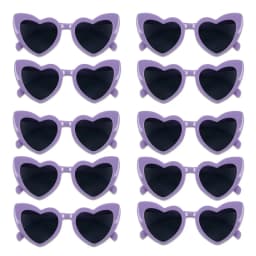 10pcs Bachelorette Party Sunglasses Black White Pink Square Heart Shape Glasses Bride and Groom Photo Glasses Bridal Shower Deco