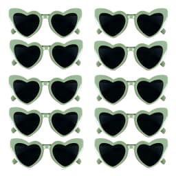 10pcs Bachelorette Party Sunglasses Black White Pink Square Heart Shape Glasses Bride and Groom Photo Glasses Bridal Shower Deco