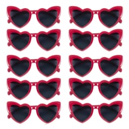 10pcs Bachelorette Party Sunglasses Black White Pink Square Heart Shape Glasses Bride and Groom Photo Glasses Bridal Shower Deco